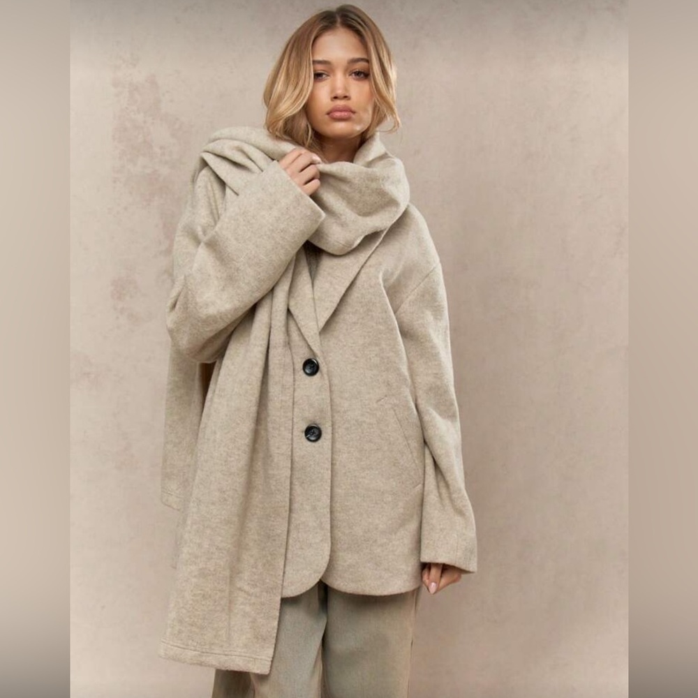 Missguided Jacket & Scarf Set - Picture 1 of 7